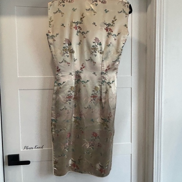 Eng Eng Floral oriental Dress vintage size 38 - Picture 5 of 5